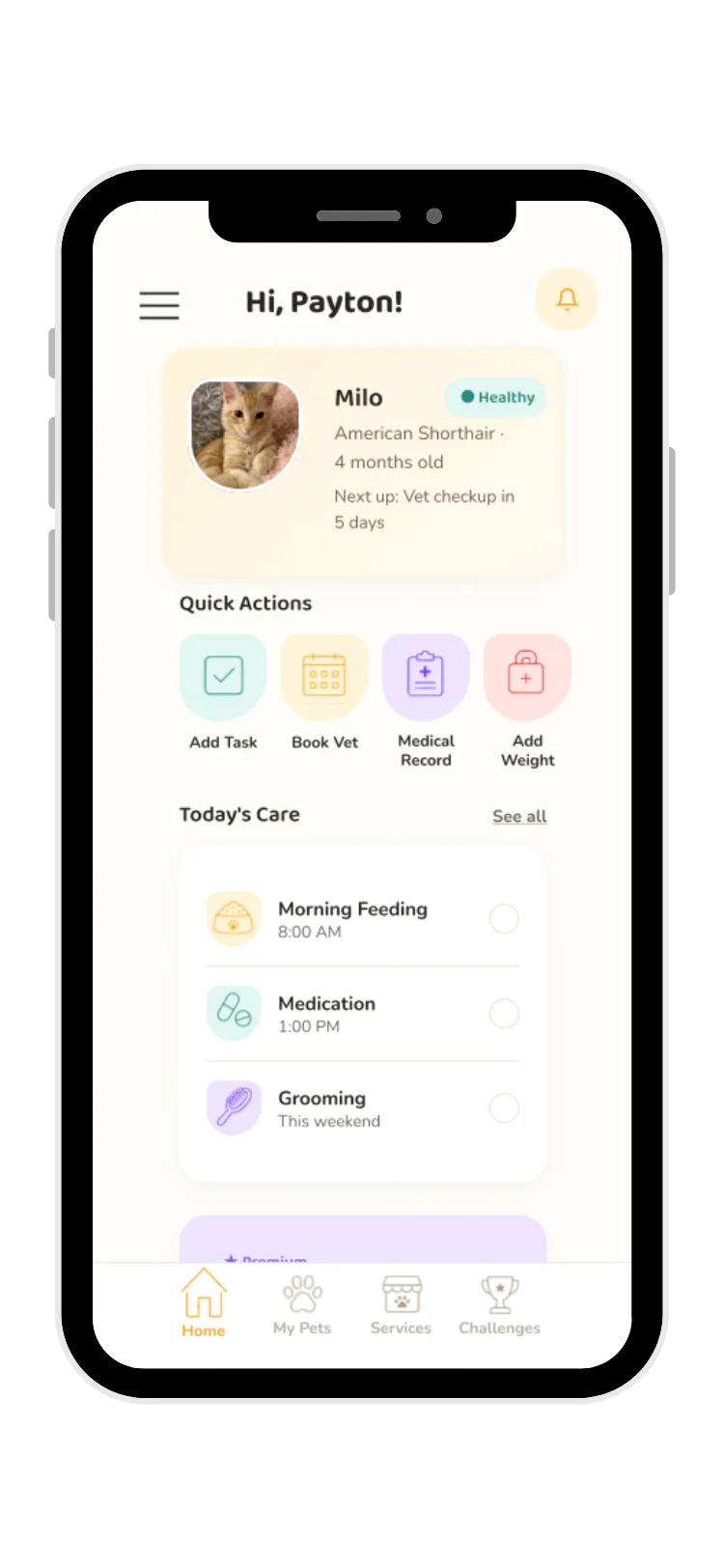 11Pets app screen — hero preview 3