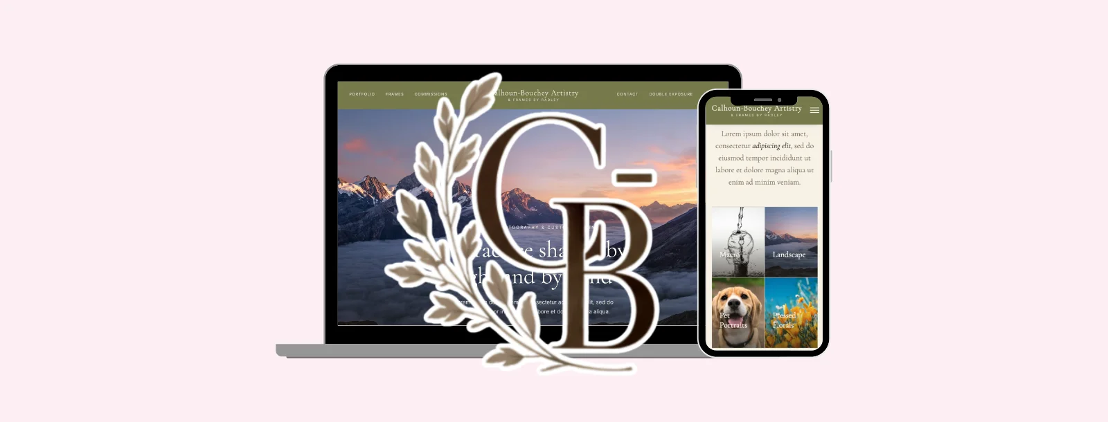 Client website screenshot